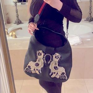 GUCCI Dyonisus King Charles Spaniel Dogs Hobo Bag